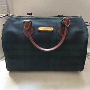 VTG Ralph Lauren plaid Satchel